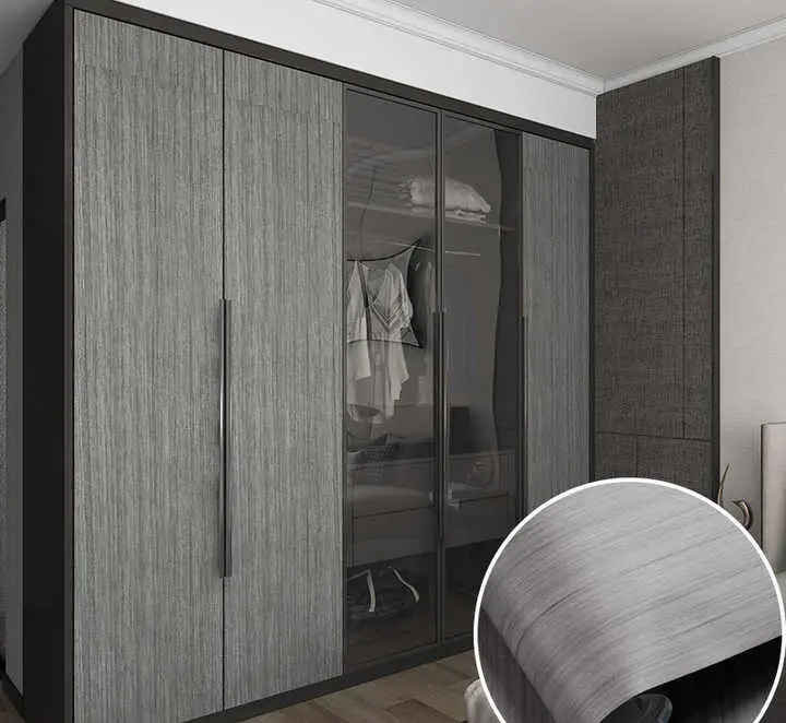 Wood Grain Pvc Decorative Film Roll